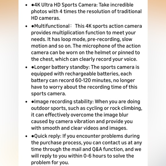 NWT Action Camera - Picture 6 of 6